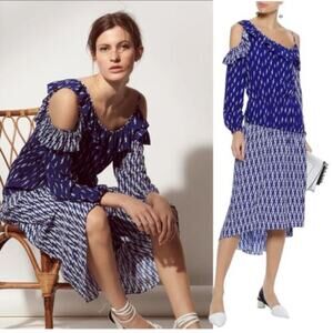 Sandro Paris Kemila Crepe Midi Dress